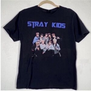 Stray Kids Black Graphic T-Shirt